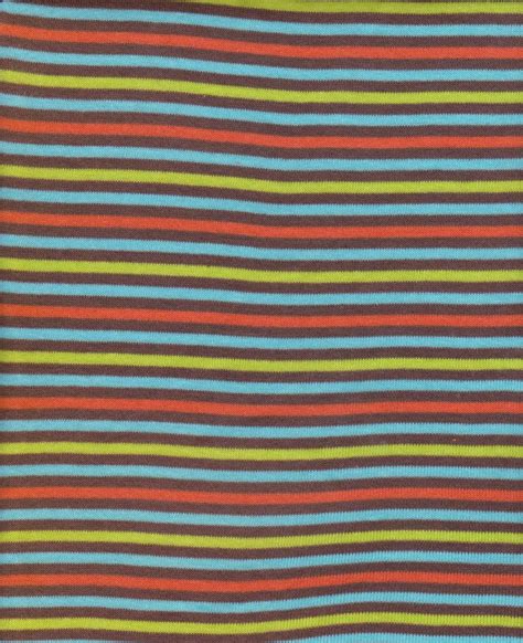 Multicolor Tiny Yarn-Dyed Stripes on Cotton Lycra by BWDFabrics