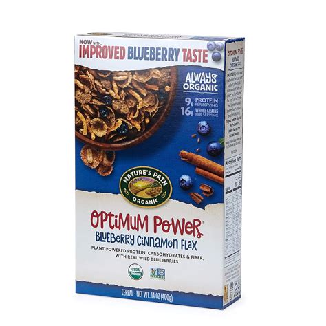 Natures Path Optimum Power Organic Cereal Blueberry