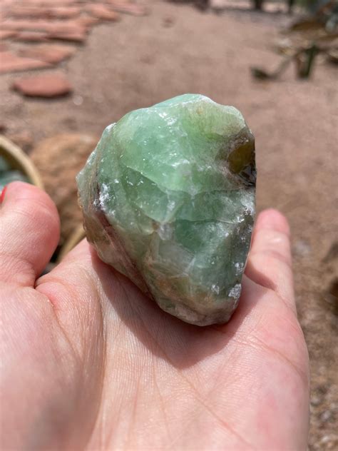 Rough Natural Green Calcite Green Calcite Raw Green Calcite Etsy