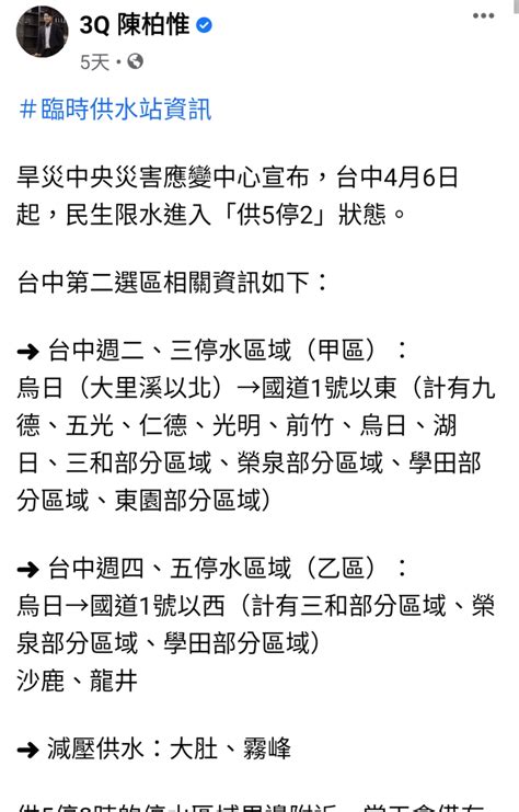 新聞 陳柏惟「無視台中限水」忙挺新疆 選民氣 Ptt Hito