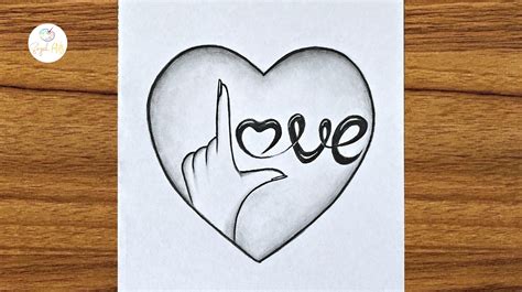 cute heart  love drawing easy drawing ideas  beginners