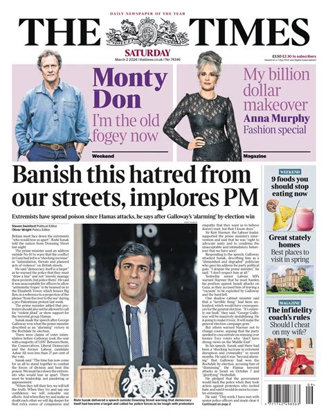 Times Front Page 2nd Of March 2024 Tomorrows Papers Today