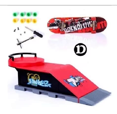 Rampa Skatepark Fingerboard Modelo D