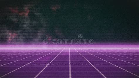 Animation Of Purple Grid Network Against Textured Green Background