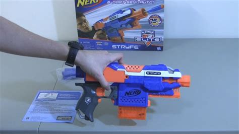 Review Nerf Elite Stryfe Unboxing Review And Firing Test Youtube