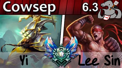 Cowsep Master Yi Vs Lee Sin Jungle Diamond S6 25 YouTube