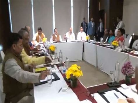 West Bengal Amit Shah Jp Nadda Hold Meeting In Kolkata Ahead Of Lok