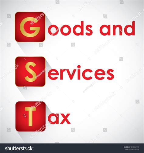 Gst Good Services Tax Concept Gst Stock Vector Royalty Free