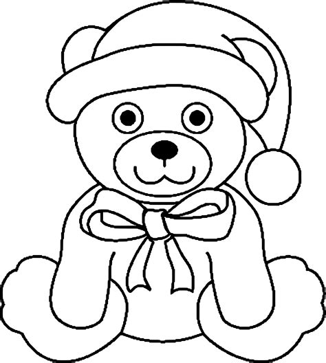 Coloriage Ours De Noel À Imprimer Pour Nounours À Colorier