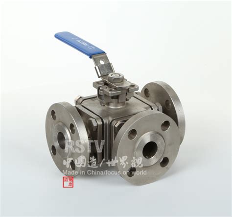 Three Way Flanged Ball Valve Stainless Steel Ss Ss China