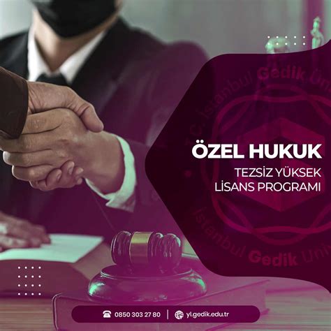 Zel Hukuk Tezsiz Y Ksek Lisans Program