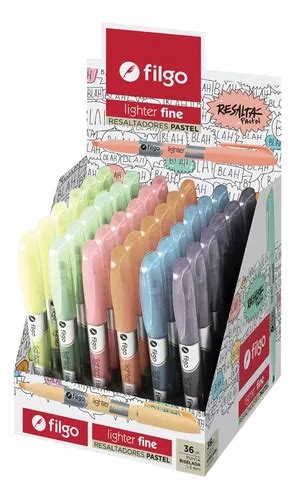 Resaltador Filgo Lighter Fine Pastel Exhibidor X Unidades Mercadolibre