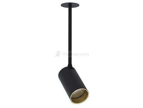 Lampa Sufitowa Podtynkowa Zwis Mono Surface Long S Black Gold