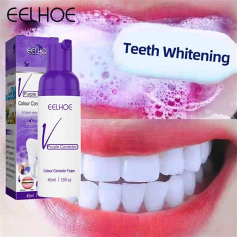 Eelhoe V34 Foam Whitening Toothpaste Teeth Colour Corrector Stain