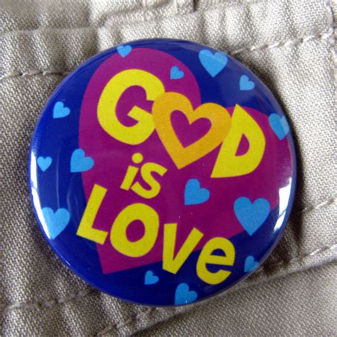 Pin Badge God Is Love Portfolio