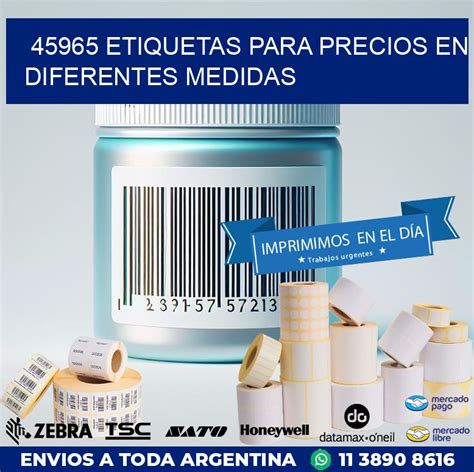 Etiquetas Para Precios En Diferentes Medidas Zebra Etiquetadora