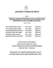 KERTAS KERJA CTU554 EE2004C2 Pdf UNIVERSITI TEKNOLOGI MARA TAJUK