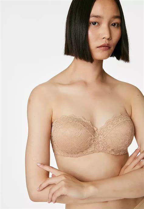 Jual Marks And Spencer Lace Wired Strapless Bandeau Bra Original 2024 Zalora Indonesia