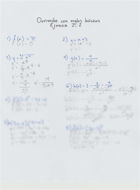 Solution Tarea 2 Derivadas Con Reglas B Sicas Studypool