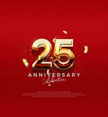 premium vector golden vector number   anniversary celebration