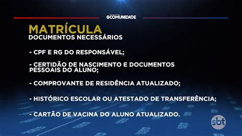 PerÍodo De RematrÍcula Da Rede Estadual De Ensino Se Encerra Nesta