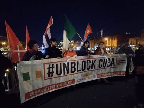 Demand the lifting of the blockade against Cuba on the iconic Dublin ...