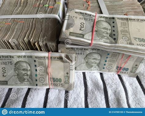 Cash Rupee Bank Notes Bundles Stock Image Image Of Money