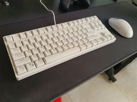 My first all white custom mechanical keyboard : MechanicalKeyboards