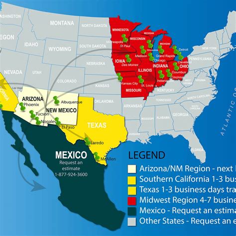 New Mexico blue map - Focus Logistics Inc.