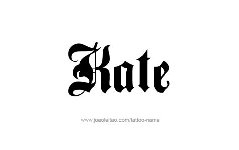 Kate Name Tattoo Designs