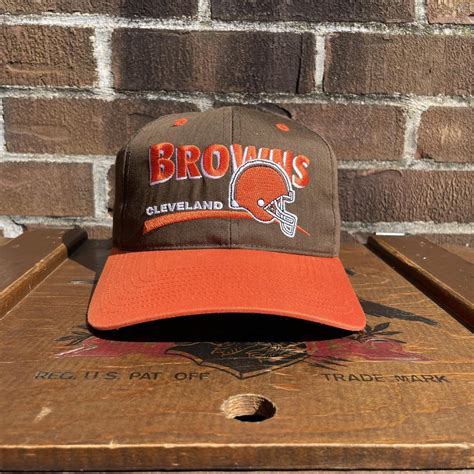 Vintage Cleveland Browns Snapback Hat Cap Made By Depop