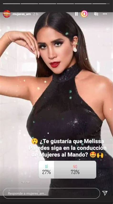 Melissa Paredes Reapareció En La Conducción De Mujeres Al Mando Y Llama