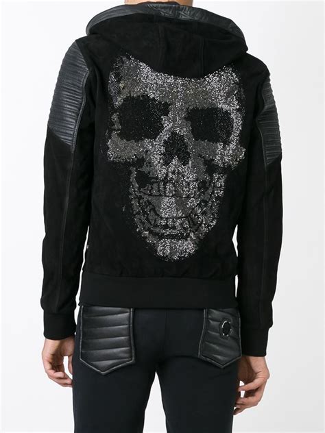 Philipp Plein Diamond Skull Jacket In Black For Men Lyst