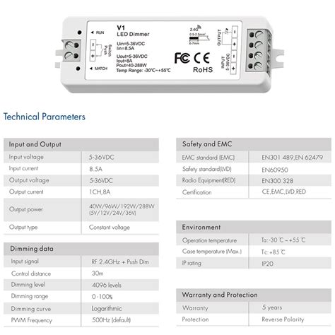 Led Dimmer V V V V Dc Pwm Draadloze Constan Grandado