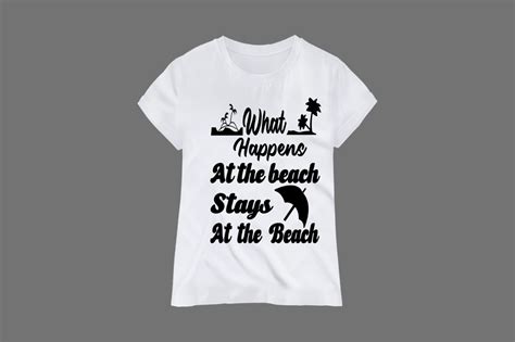 What Happens At The Beach Svg Design Graphic By Mofazzal · Creative Fabrica