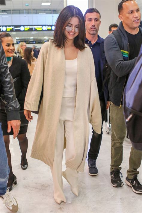 Selena Gomez in Travel Outfit - Nice Airport in France 05/13/2019