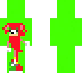 knuckles pixel art | Minecraft Skin