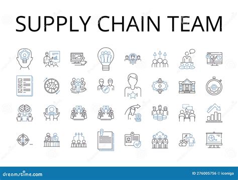 Budget Analysts Linear Icons Set Forecasting Budgeting Financial