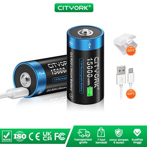 Jual Cityork Baterai Batre Cas Isi Ulang R Powerbatt Size D Size C