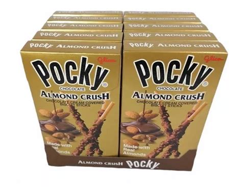 Galletas Glico Pocky Almond Crush G Paquete Con Cajas Env O Gratis