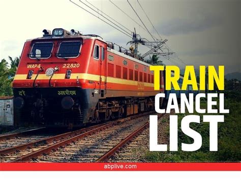 Indian Railways Update Irctc Cancelled Trains On 12 July 2022 Railway