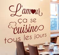 Sticker Mural L Amour A Se Cuisine Tenstickers