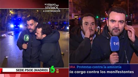 V Deo El Reportero De Tve Tambi N Sufri El Acoso Del Mismo Exaltado