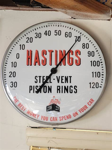 Lot Vintage Hastings Piston Ring Thermometer Slocal Estate