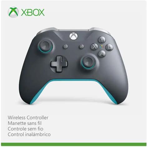 Microsoft Xbox One S Grey and Blue Controller [AM] - Consolevariations