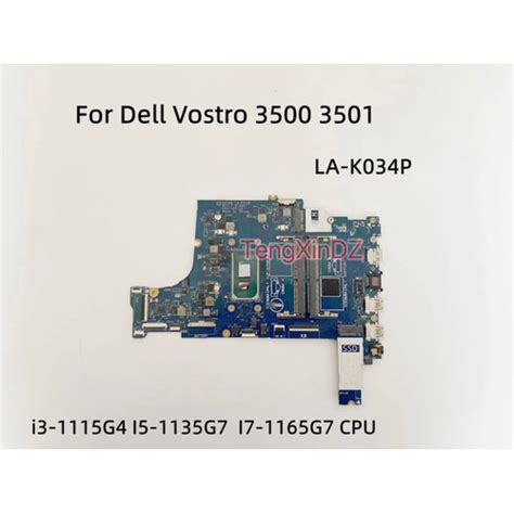 Jual Dell Vostro 3500 3501 Laptop Mainboard LA K034P Mesin Motherboard