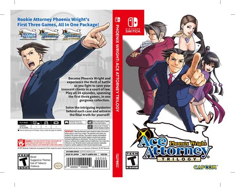 Phoenix Wright Trilogy : NintendoSwitchBoxArt