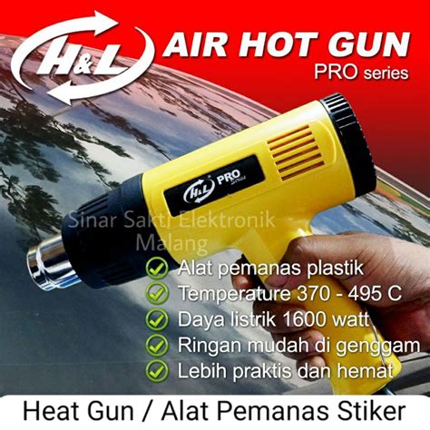 Jual Heat Gun Watt Hnl Mesin Hot Air Gun Alat Pemanas Stiker