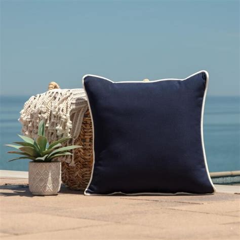 Arden Selections Arden Selections Oasis 20 In Indooroutdoor Throw Pillow Classic Navy Blue In