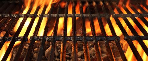 Bbq Grill Kohlen Flammen Starter Mit Den Holzkohlen Briketts